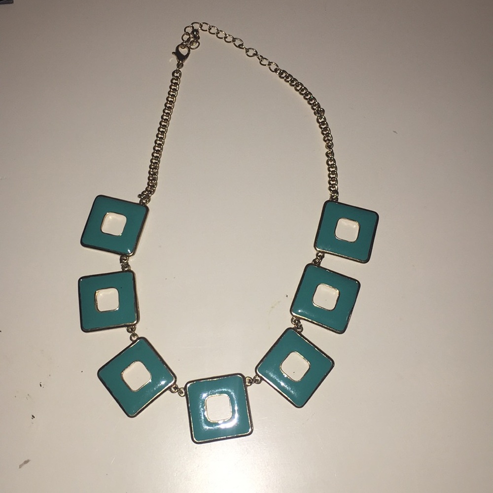 turquoise and gold necklace